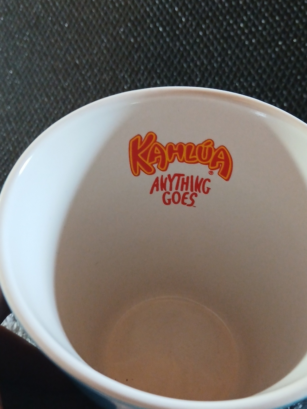 Vintage 1999 Kahlua Anything Goes Blue Coffee Cup/Mug 1999